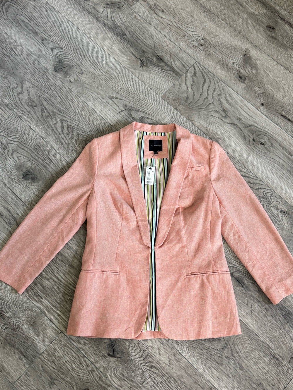 NWT The Limited Coral Linen Blend Blazer - Women’s size Medium